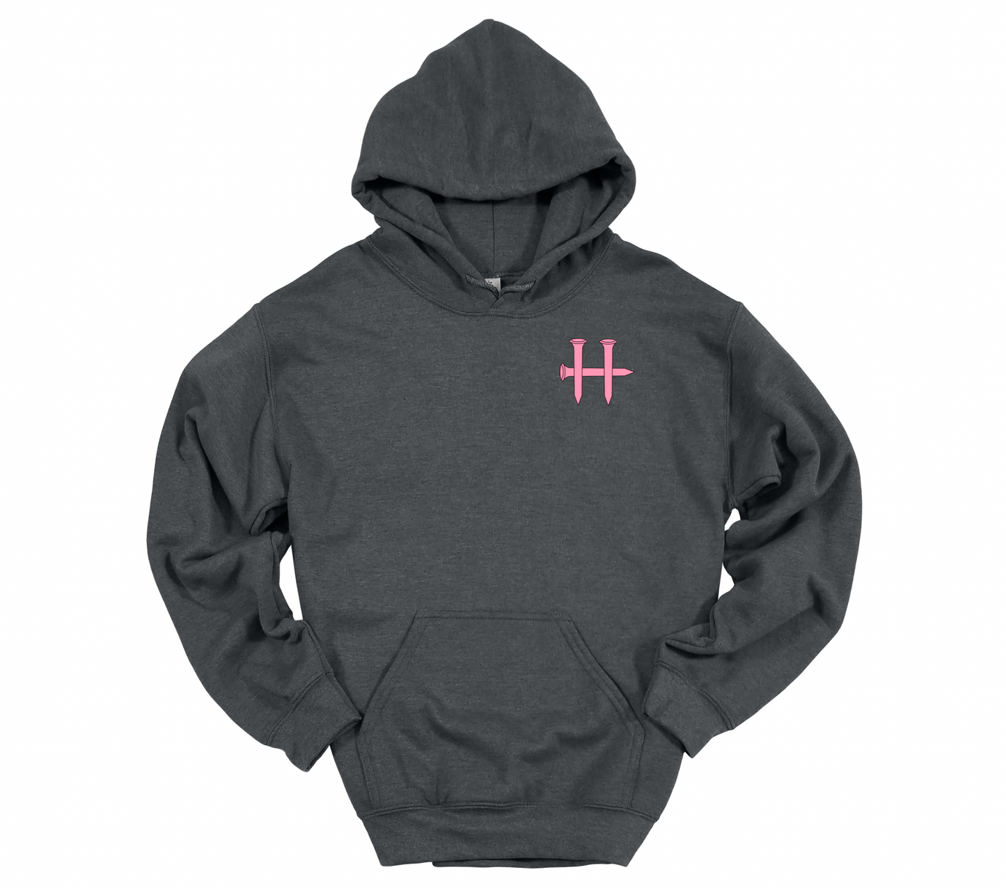 Pink Cross with Black Flag