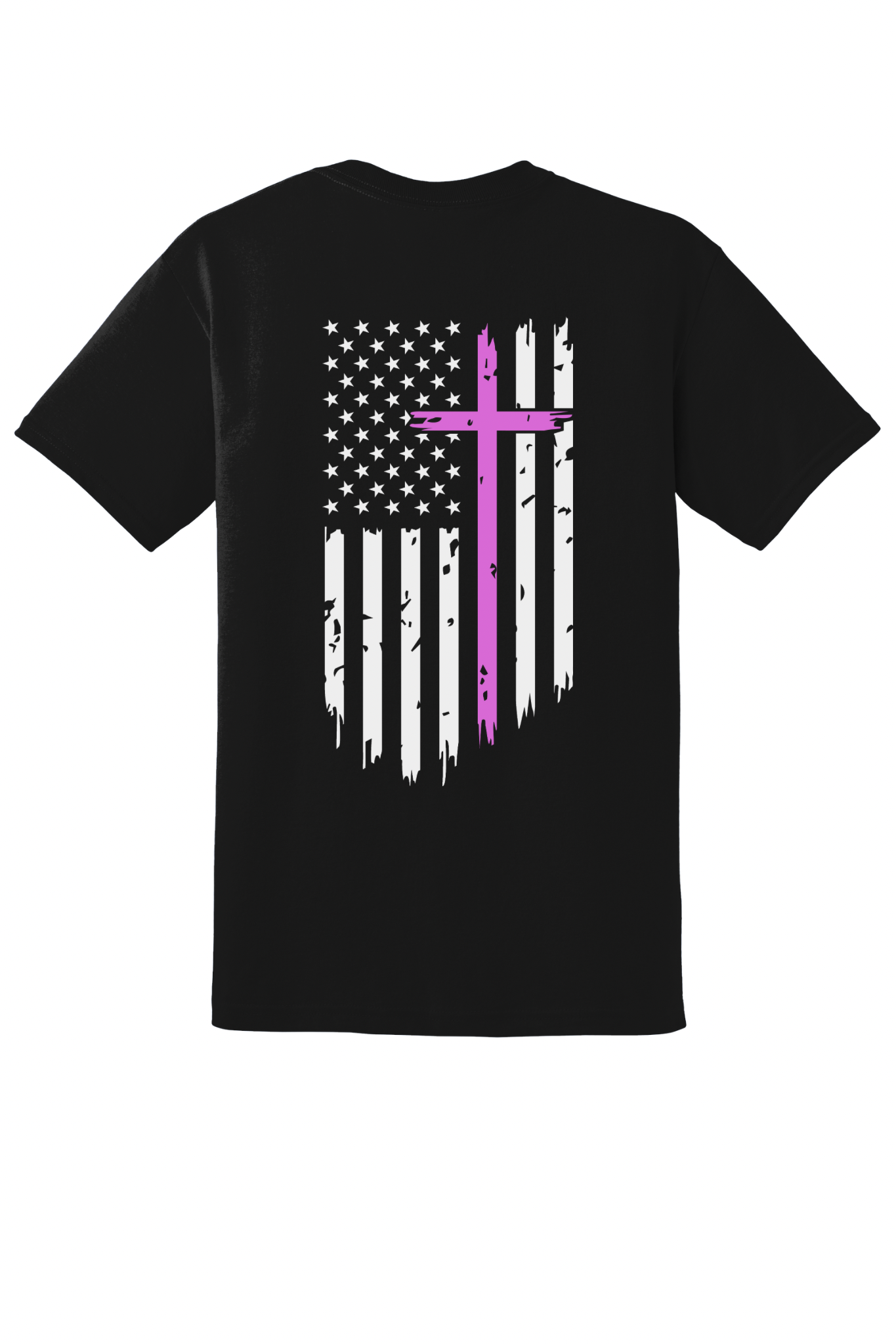Pink Cross & H with White Flag