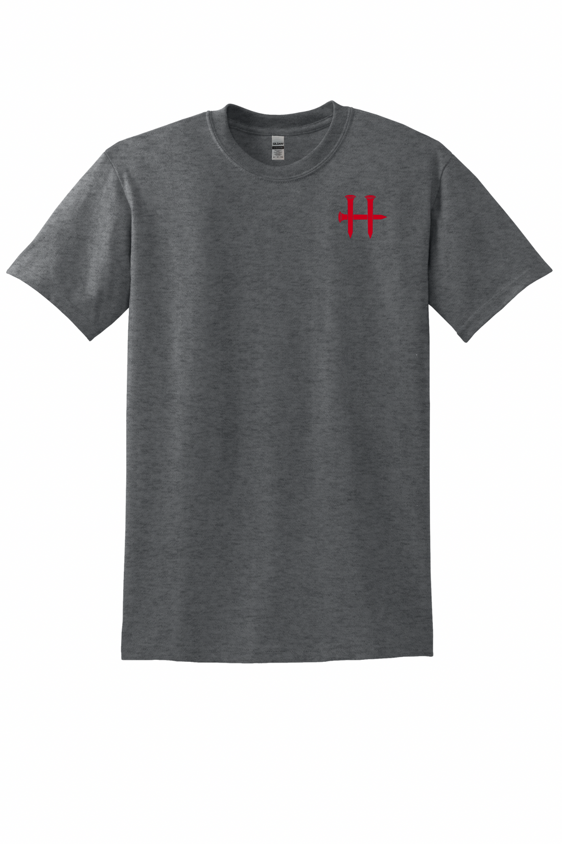 Humble Men’s Cross Flag Tee – Charcoal