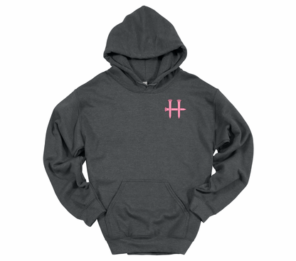 Pink Cross with Black Flag