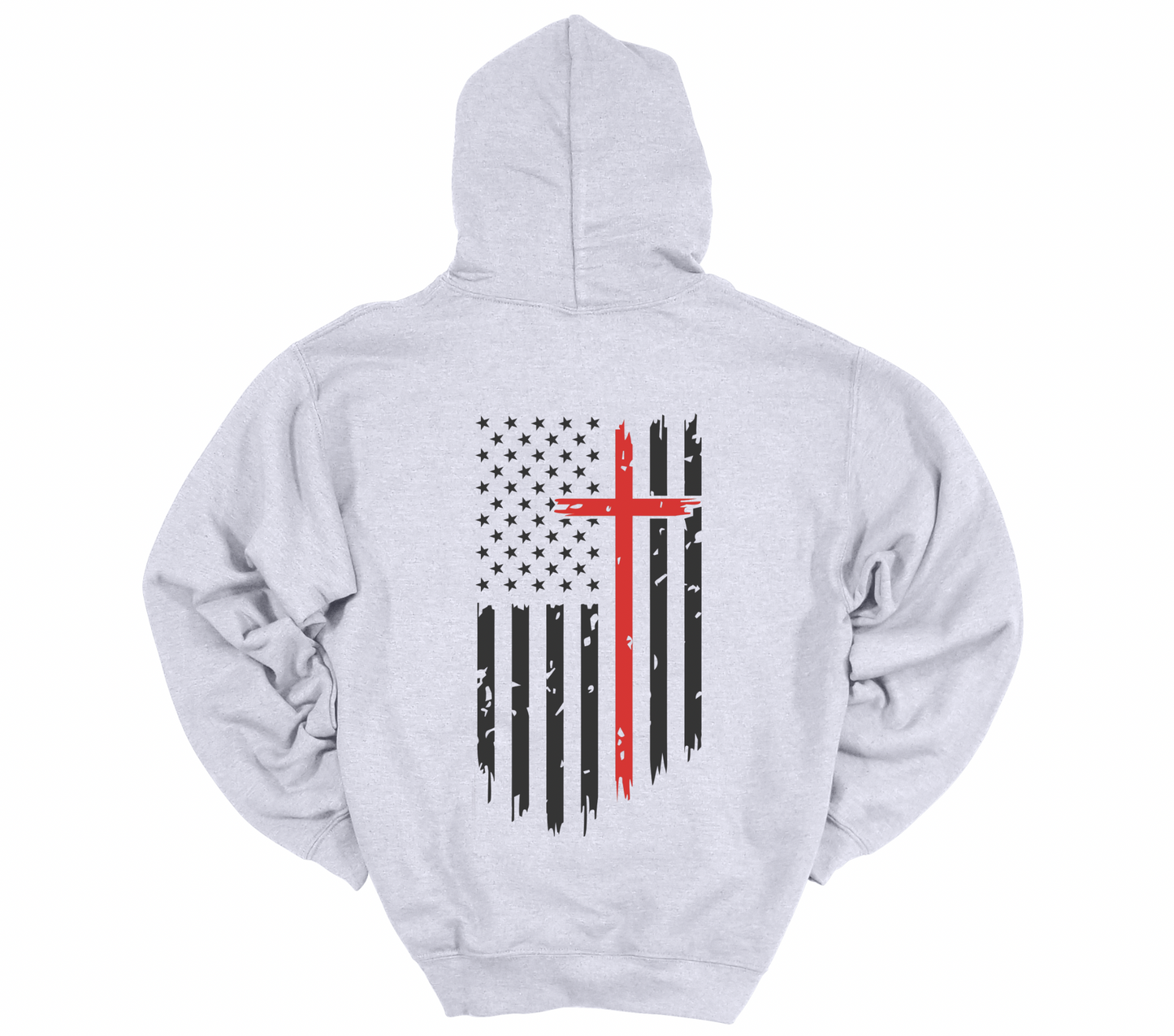 Men’s Faith Over Fear - Black Flag & Red Cross