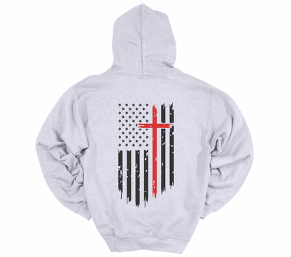 Men’s Faith Over Fear - Black Flag & Red Cross