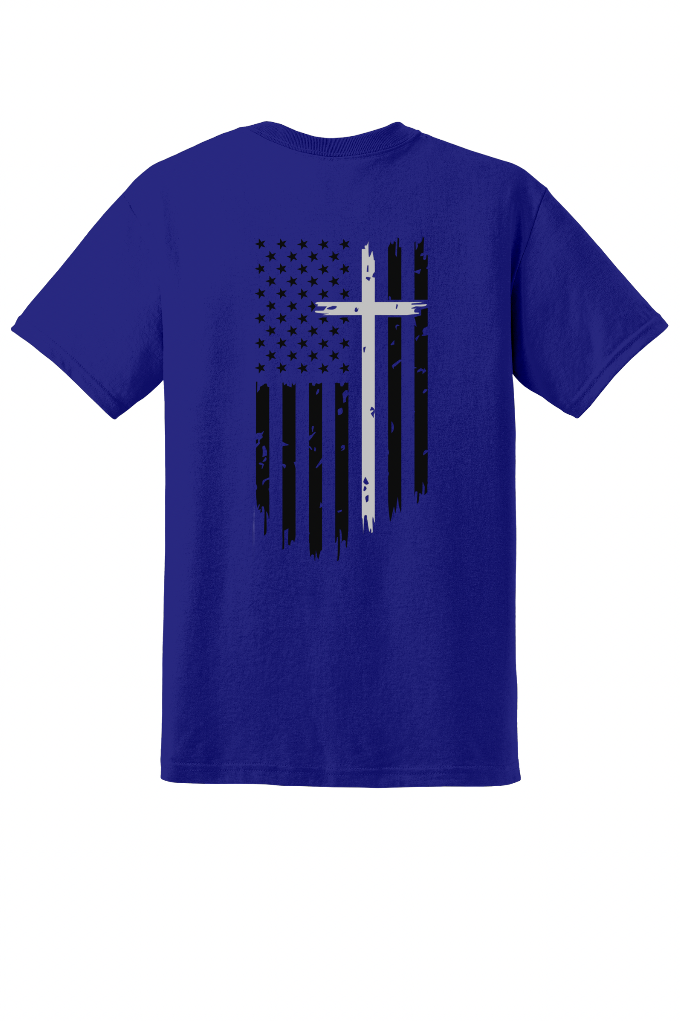 Faith Over Flag White Cross