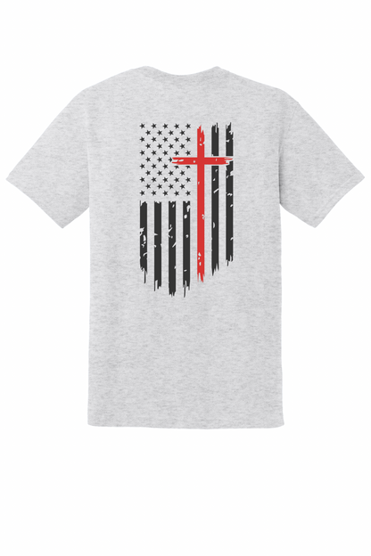 Men’s Faith Over Fear - Black Flag & Red Cross