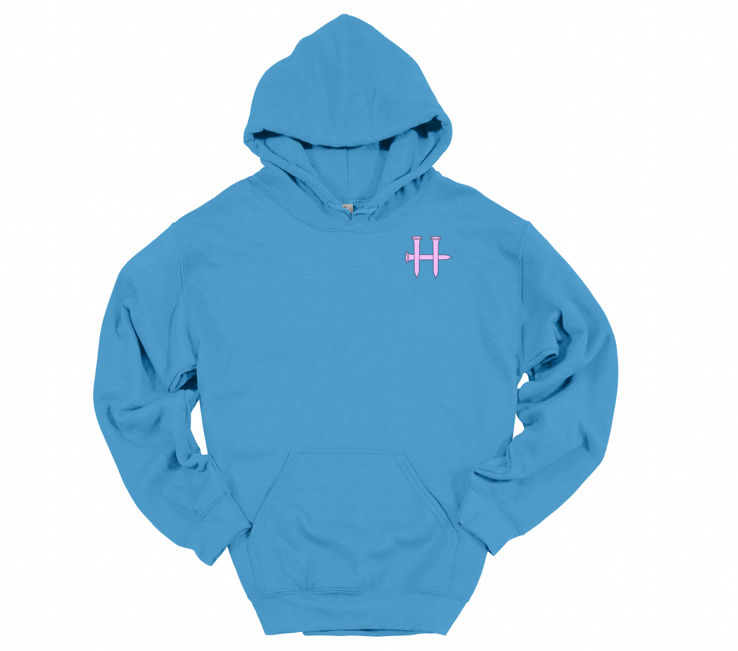 Pink Cross & H with White Flag