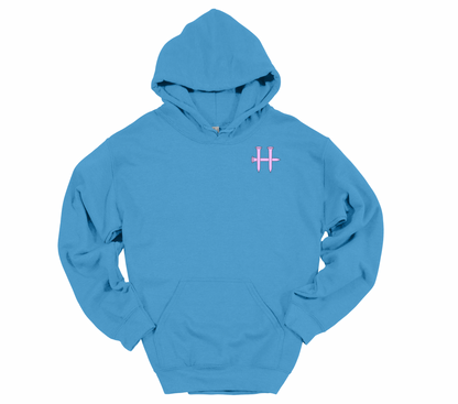 Pink Cross & H with White Flag