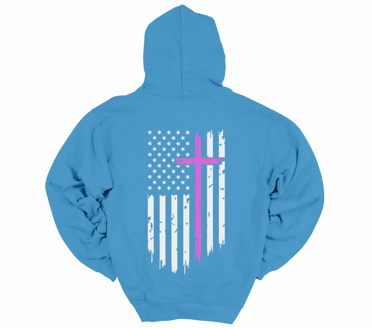 Pink Cross & H with White Flag