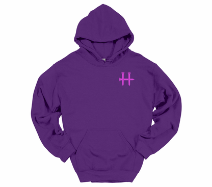 Pink Cross & H with White Flag