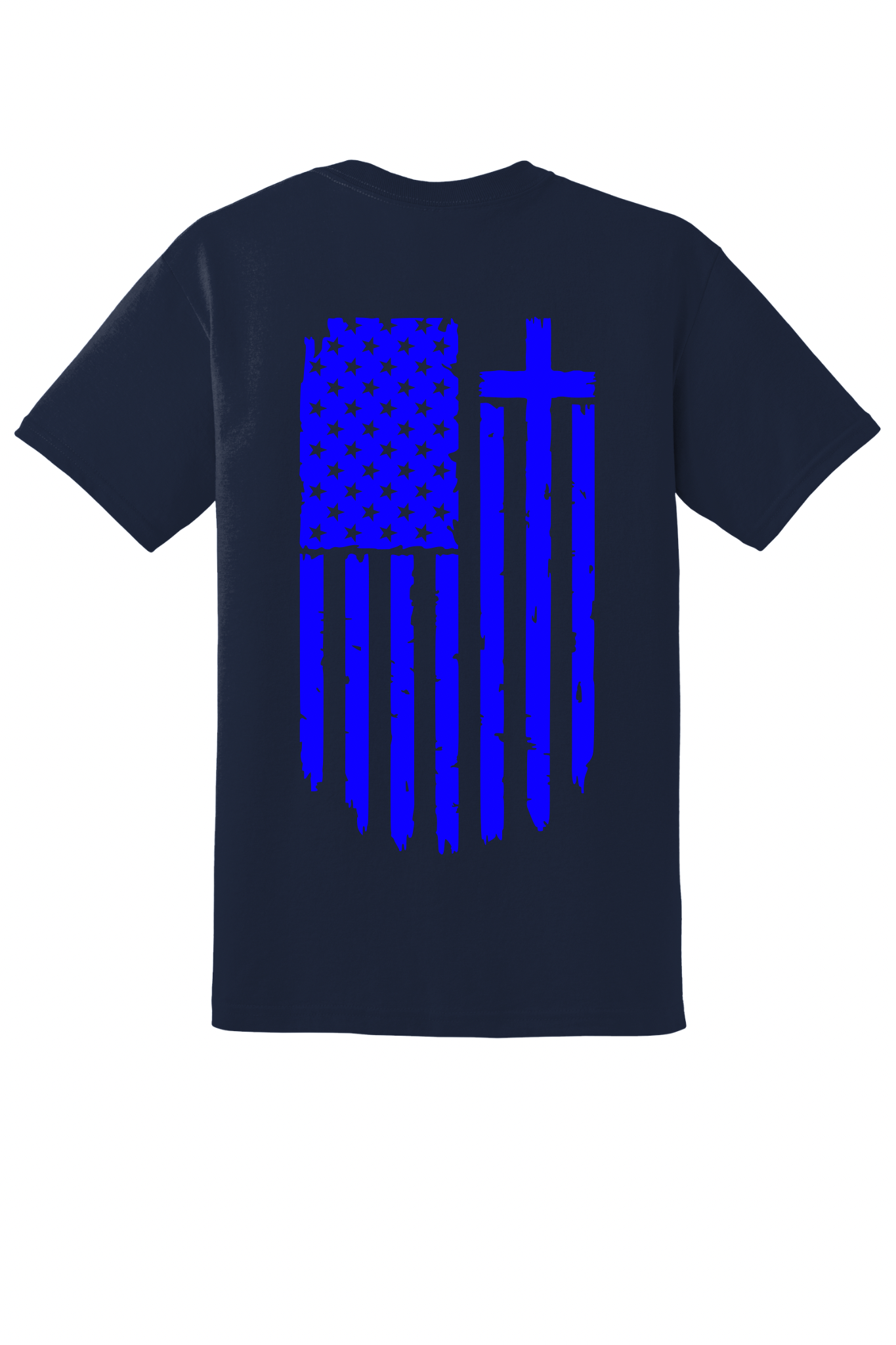 Men’s Faith & Freedom T-Shirt –Flag Cross  | Police Collection