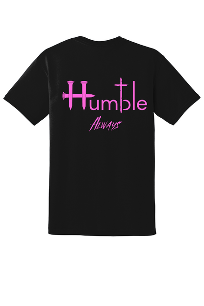 Nail Cross "H" Humble Always Signature Black & Pink