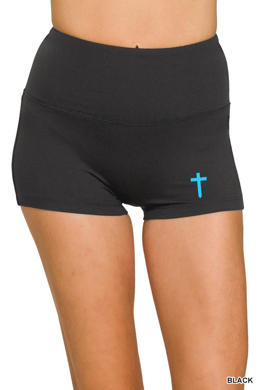 CROSS SHORTS BLK/BBLU