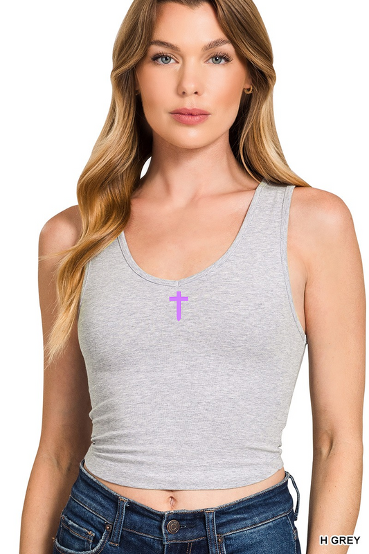 CROSS MIDDLE TANK GREY/ PURP