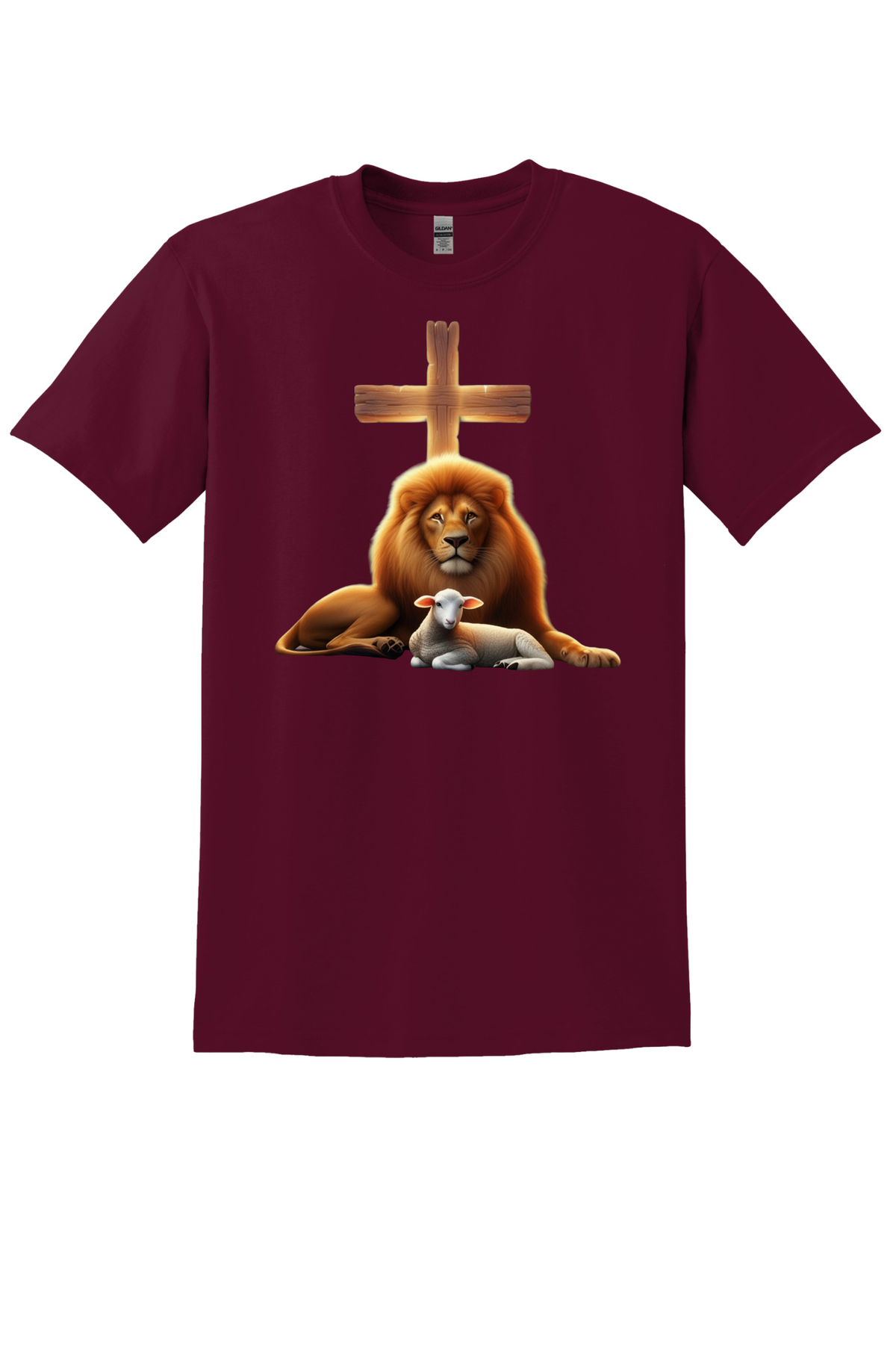 COLORED LION/LAM/CROSS MAROON