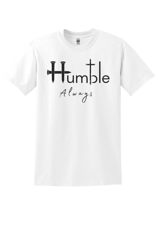 Humble Always Signature - White & Black Nail Cross "H"
